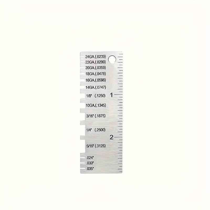 1pc Welding Inspection Ruler Thickness Gauge