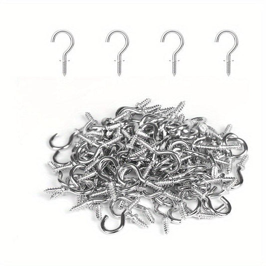 80pcs Small Screw Hooks for Jewelry Crafts and Hats