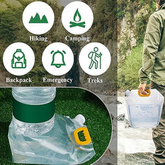 Foldable Water Container Portable Folding Water Bag Camping Hiking