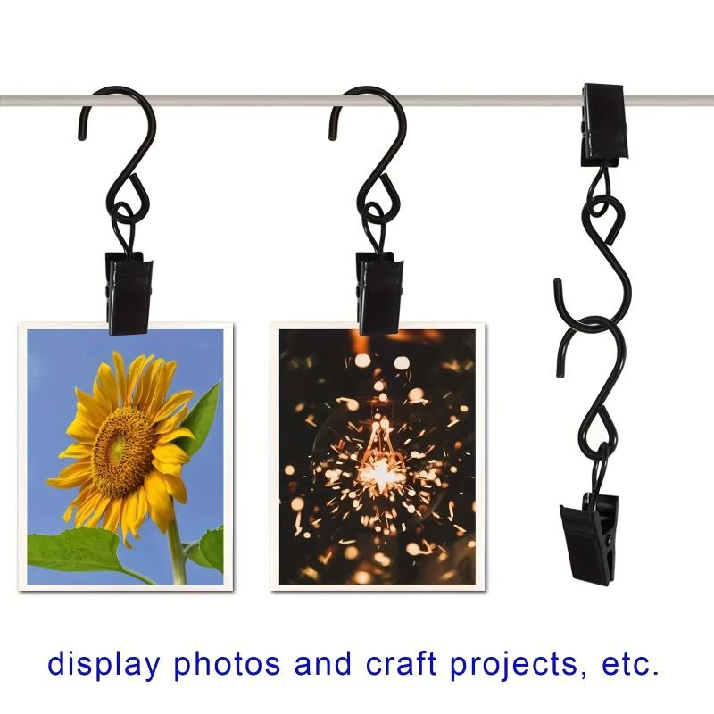 20pcs S Hooks 5.71cm Hanging Clips Party Lights Hangers for Curtain Drapes