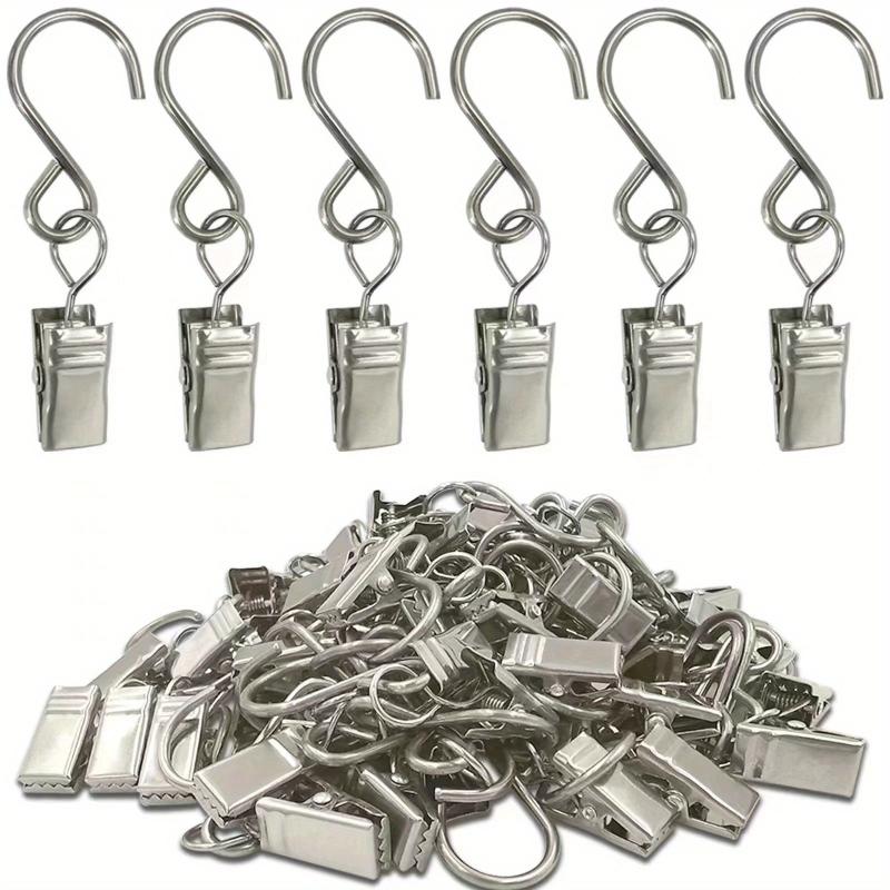 20pcs S Hooks 5.71cm Hanging Clips Party Lights Hangers for Curtain Drapes