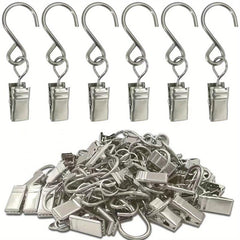 20pcs S Hooks 5.71cm Hanging Clips Party Lights Hangers for Curtain Drapes