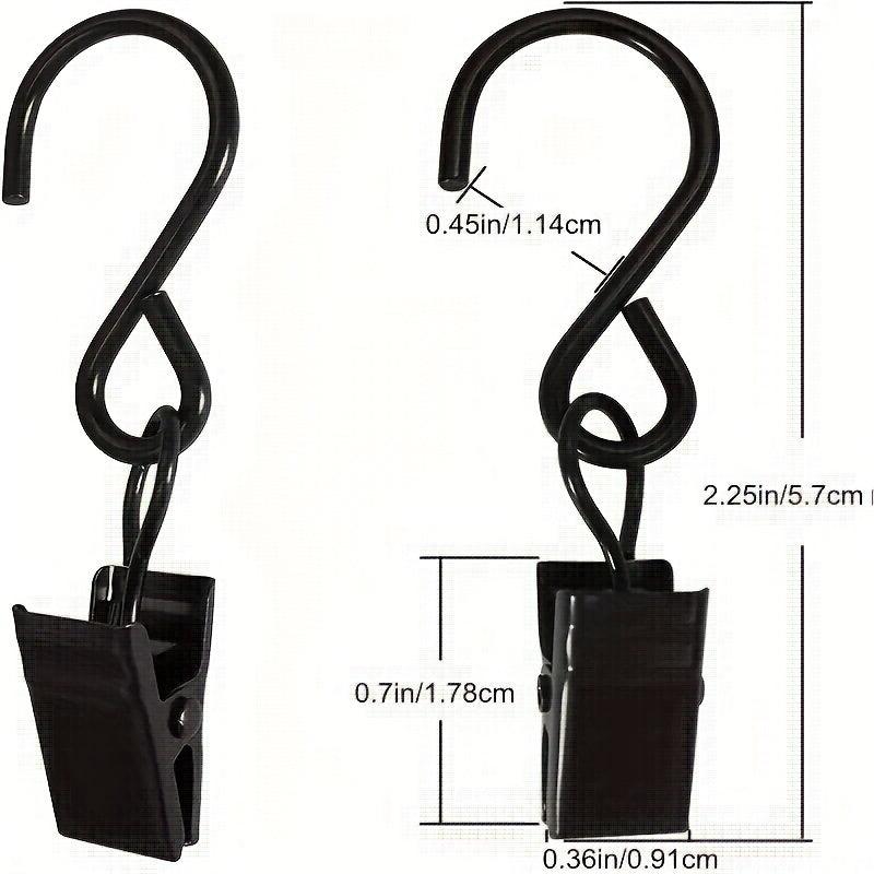 20pcs S Hooks 5.71cm Hanging Clips Party Lights Hangers for Curtain Drapes