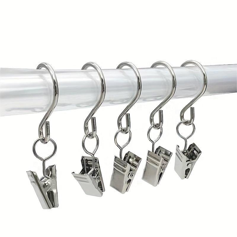 20pcs S Hooks 5.71cm Hanging Clips Party Lights Hangers for Curtain Drapes