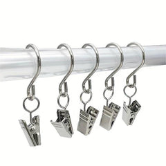 20pcs S Hooks 5.71cm Hanging Clips Party Lights Hangers for Curtain Drapes