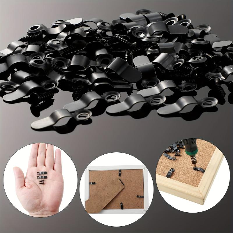 Picture Frame Turn Button Fasteners Set 100pcs
