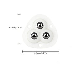 4pcs Self Adhesive Swivel Caster Wheels Stainless Steel Paste Universal Pulleys