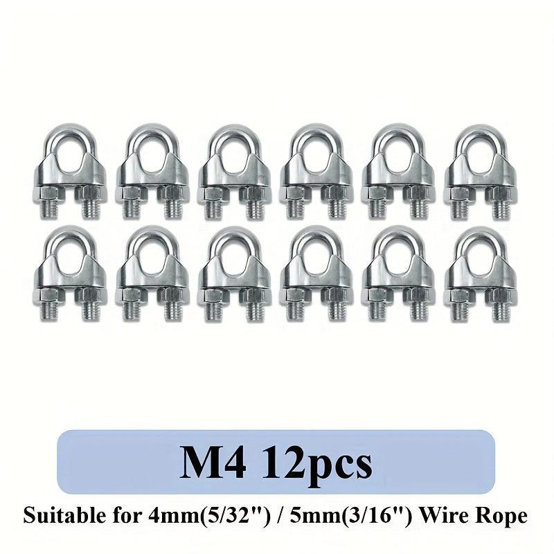 Stainless Steel Wire Rope Cable Clamp Pliers 4 Sizes
