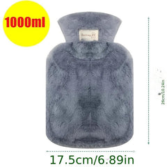 1000ML Hot Water Bottle with Fluffy Cover