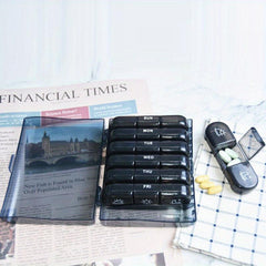 Pill Box 7 Days Organizer 21 Grids 3 Times Portable Travel Large Compartments