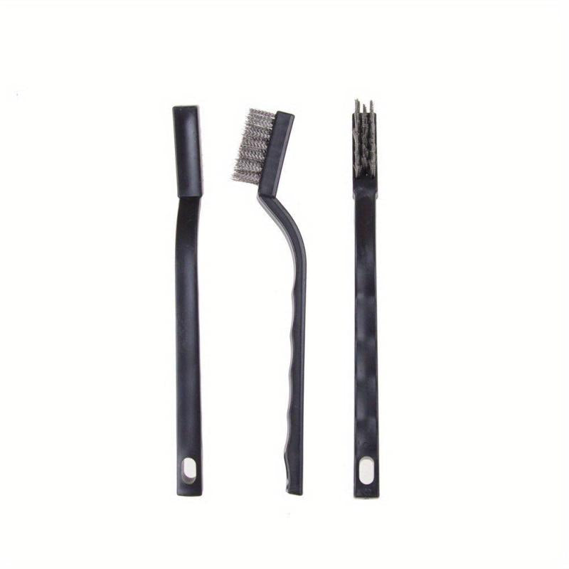 30pcs Mini Wire Brush Stainless Steel Curved Handle Masonry Brush