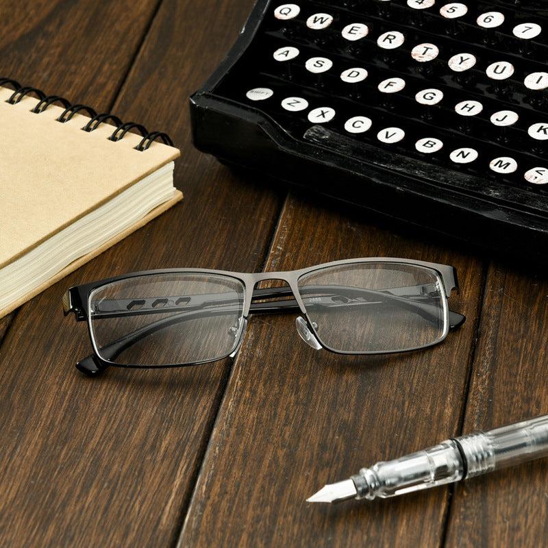 Metal Frame Presbyopia Glasses for Middle Aged - Farsightedness Glasses