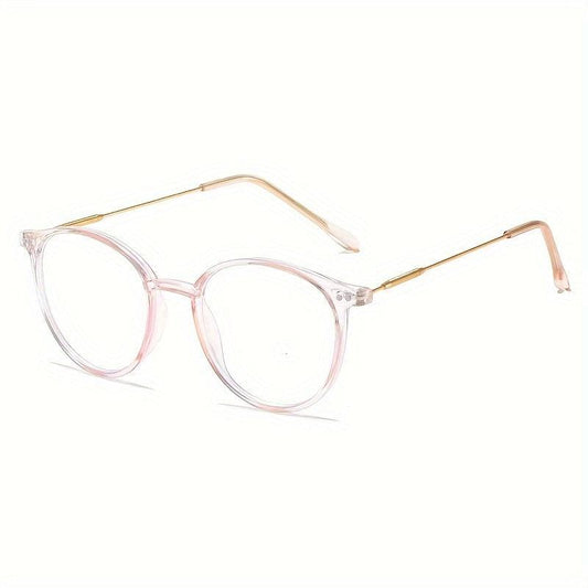 Retro Round Blackout Reading Glasses Women's Computer Glasses