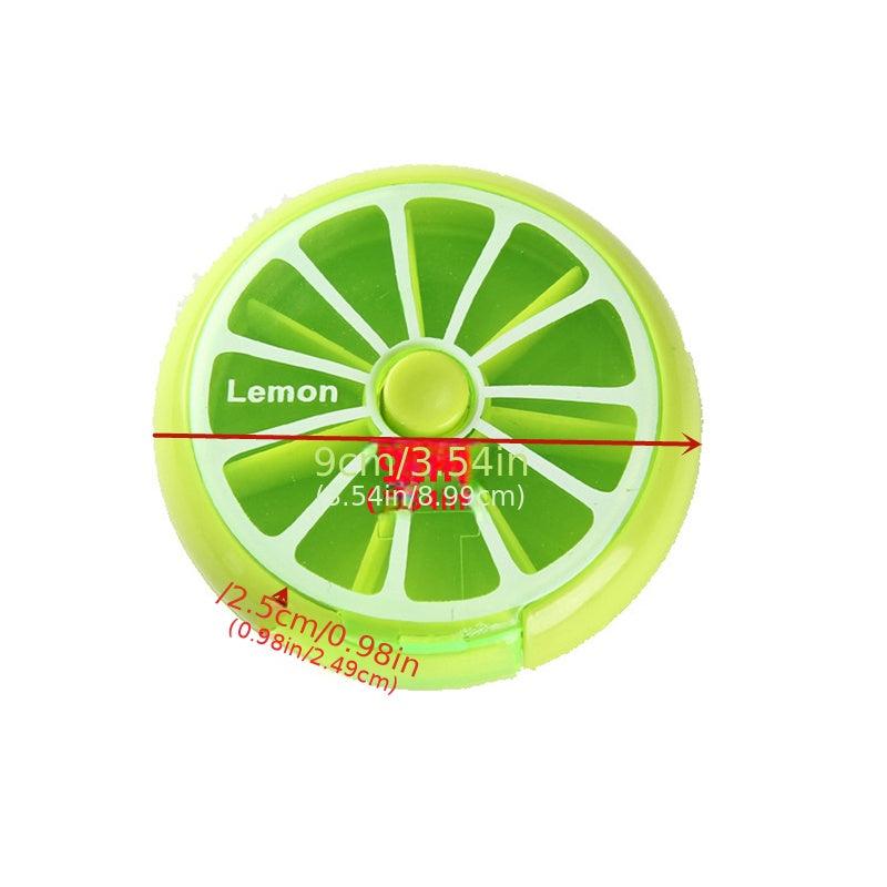 Rotatable Fruit Pill Box - Portable Week Supply Storage