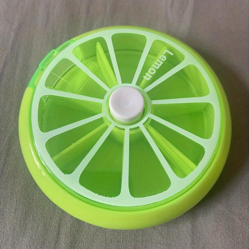 Rotatable Fruit Pill Box - Portable Week Supply Storage