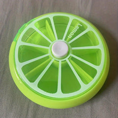 Rotatable Fruit Pill Box - Portable Week Supply Storage