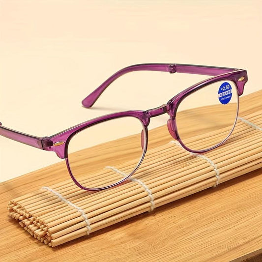 Stylish Folding Presbyopia Glasses for Women - Anti-Light High Glasses