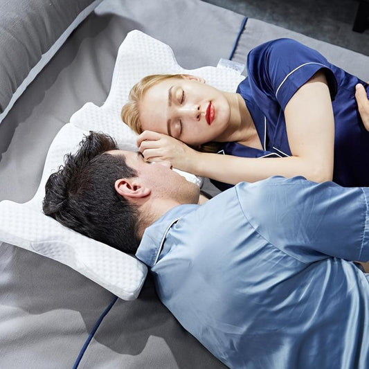 Memory Foam Couple Pillow for Travel & Cuddling
