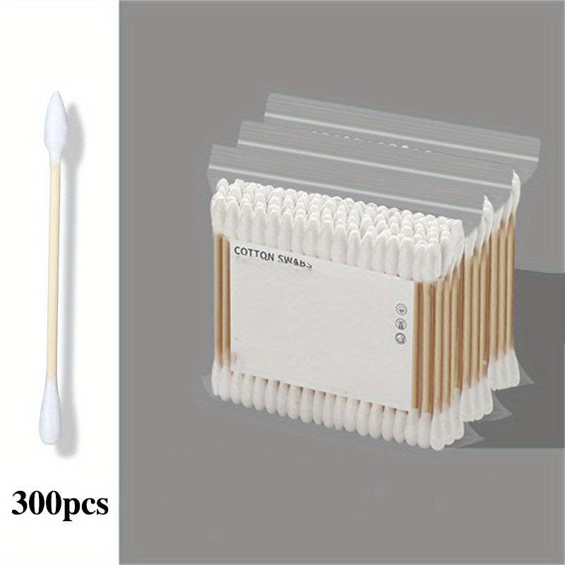 Double-headed Wooden Stick Ear Wax Cleaning Swabs