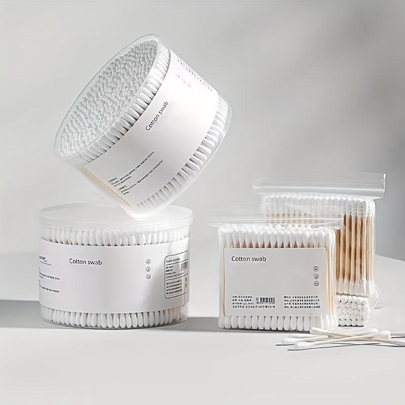 Double-headed Wooden Stick Ear Wax Cleaning Swabs