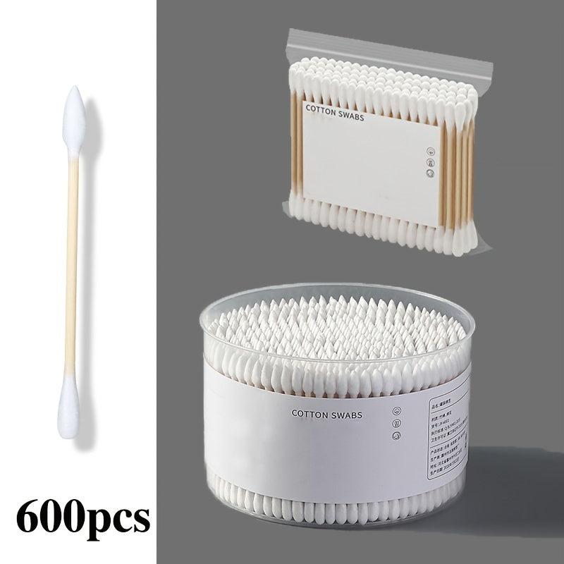 Double-headed Wooden Stick Ear Wax Cleaning Swabs