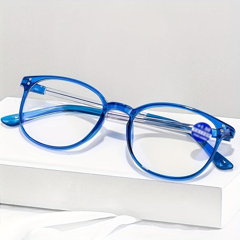 Retro Anti Light Clear Lens Reading Glasses