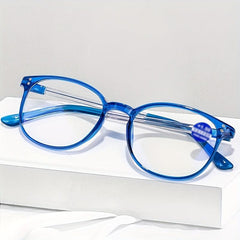 Retro Anti Light Clear Lens Reading Glasses