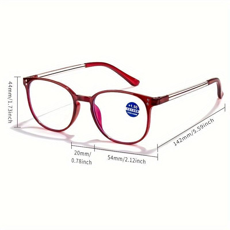 Retro Anti Light Clear Lens Reading Glasses