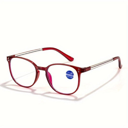 Retro Anti Light Clear Lens Reading Glasses