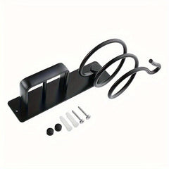 Hair Dryer Holder Bathroom Hair Straightener Storage Rack Space Aluminum