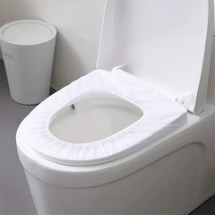 10pcs Disposable Toilet Seat Cover Elastic Band Waterproof Stain Proof
