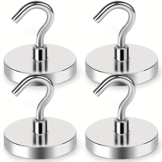 4pcs Heavy Duty Magnetic Hooks 45 36 KG Neodymium Magnet Hooks