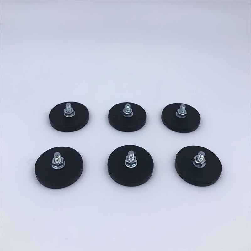 6pcs Neodymium Rubber Coated Magnets Suction Cups