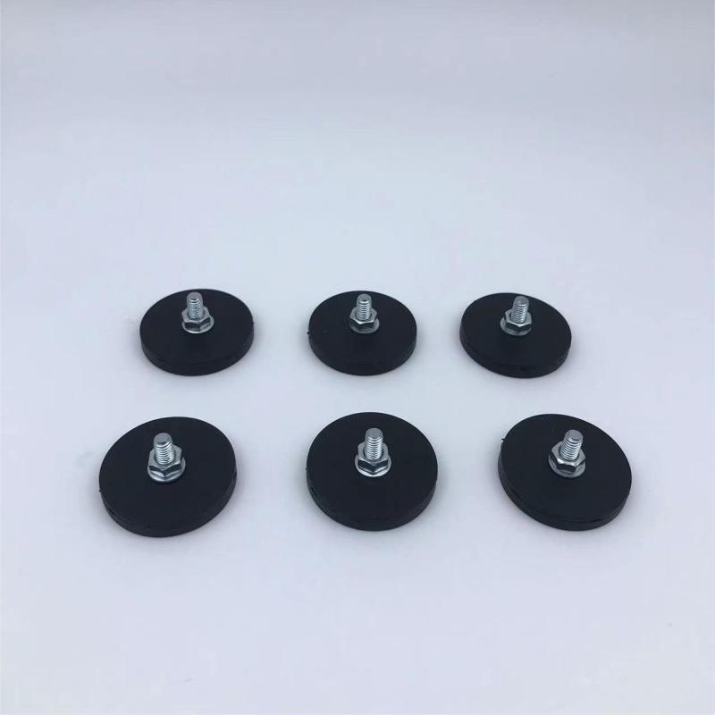 6pcs Neodymium Rubber Coated Magnets Suction Cups