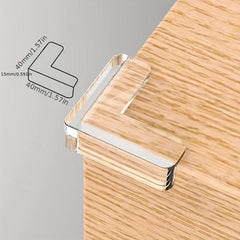 4pcs Transparent Table Corner Anti-collision Safety Soft Bag