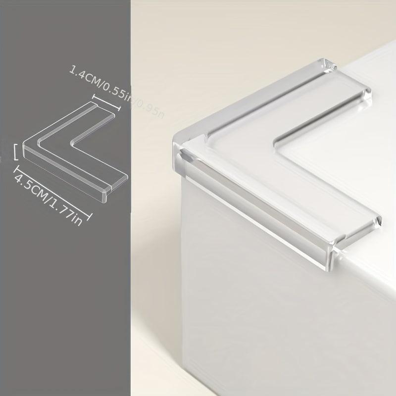 4pcs Transparent Table Corner Anti-collision Safety Soft Bag