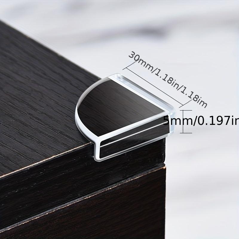 4pcs Transparent Table Corner Anti-collision Safety Soft Bag