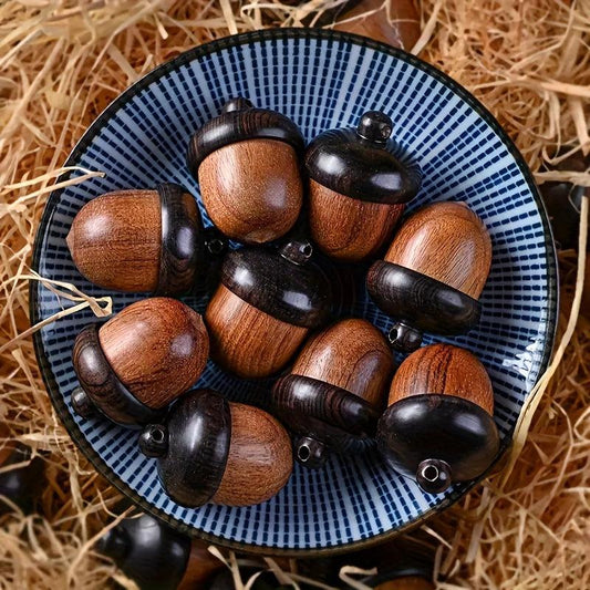 Mini Sandalwood Medicine Pill Box Portable Tablets Storage Sealed Can