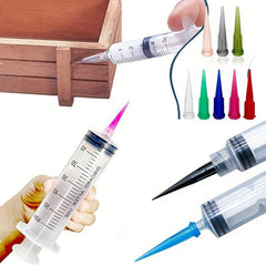 Plastic Industrial Syringes w/ Sealed Measurements for Measuring Liquids in Labs