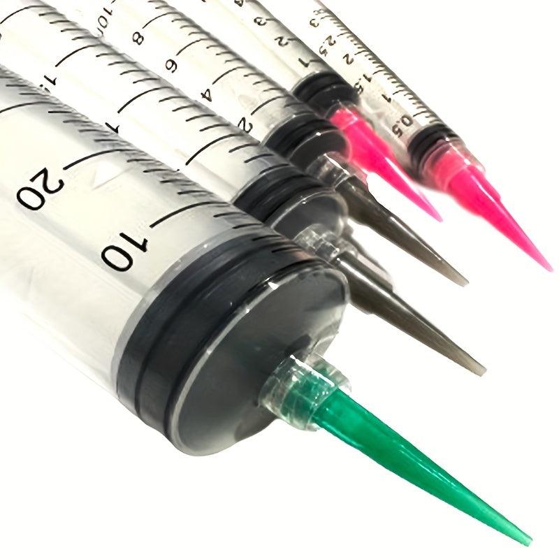 Plastic Industrial Syringes w/ Sealed Measurements for Measuring Liquids in Labs