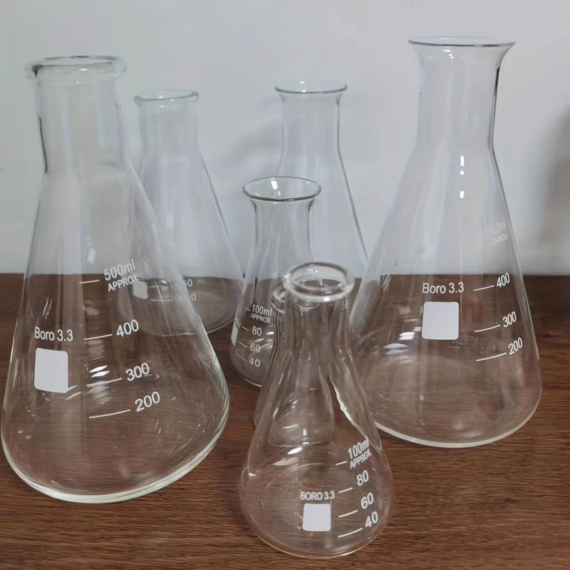 Laboratory Erlenmeyer Flasks Set - 5 Sizes