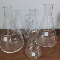 Laboratory Erlenmeyer Flasks Set - 5 Sizes