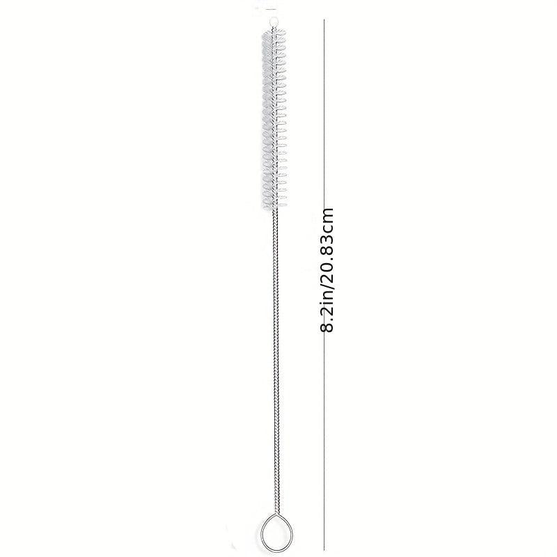 10pcs Straw Brush Nylon Pipe Tube Cleaner 8.2in 20x2.5in