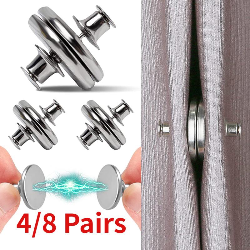 8 Pairs Magnetic Curtain Closing Button Clips