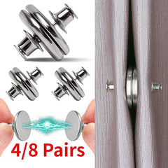 8 Pairs Magnetic Curtain Closing Button Clips
