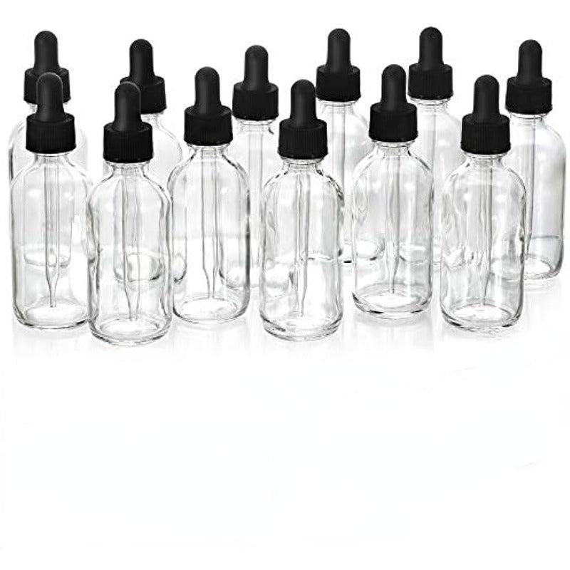 3pcs Amber Glass Dropper Bottles Essential Oils Empty Container Jar Holder