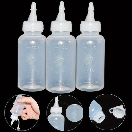 3pcs 100ml Squeeze Bottle Painting Pigment Packaging