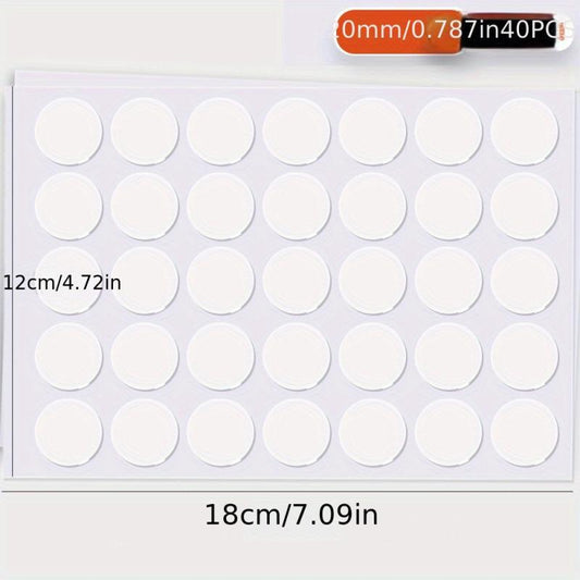 Reusable Transparent Nano Acrylic Double sided Tape High Viscosity Round Tape