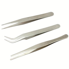 3pcs Electronic Tweezers Set for Industrial Lab Gardening DIY