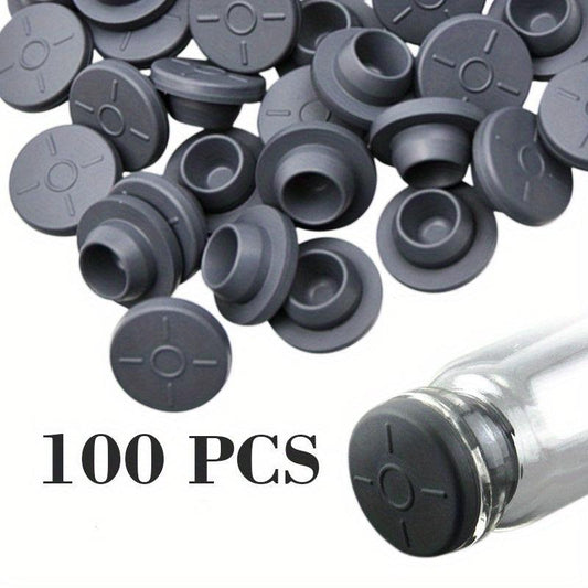 100pcs 19mm Rubber Stoppers Self Healing Injection Ports Jar Inoculation